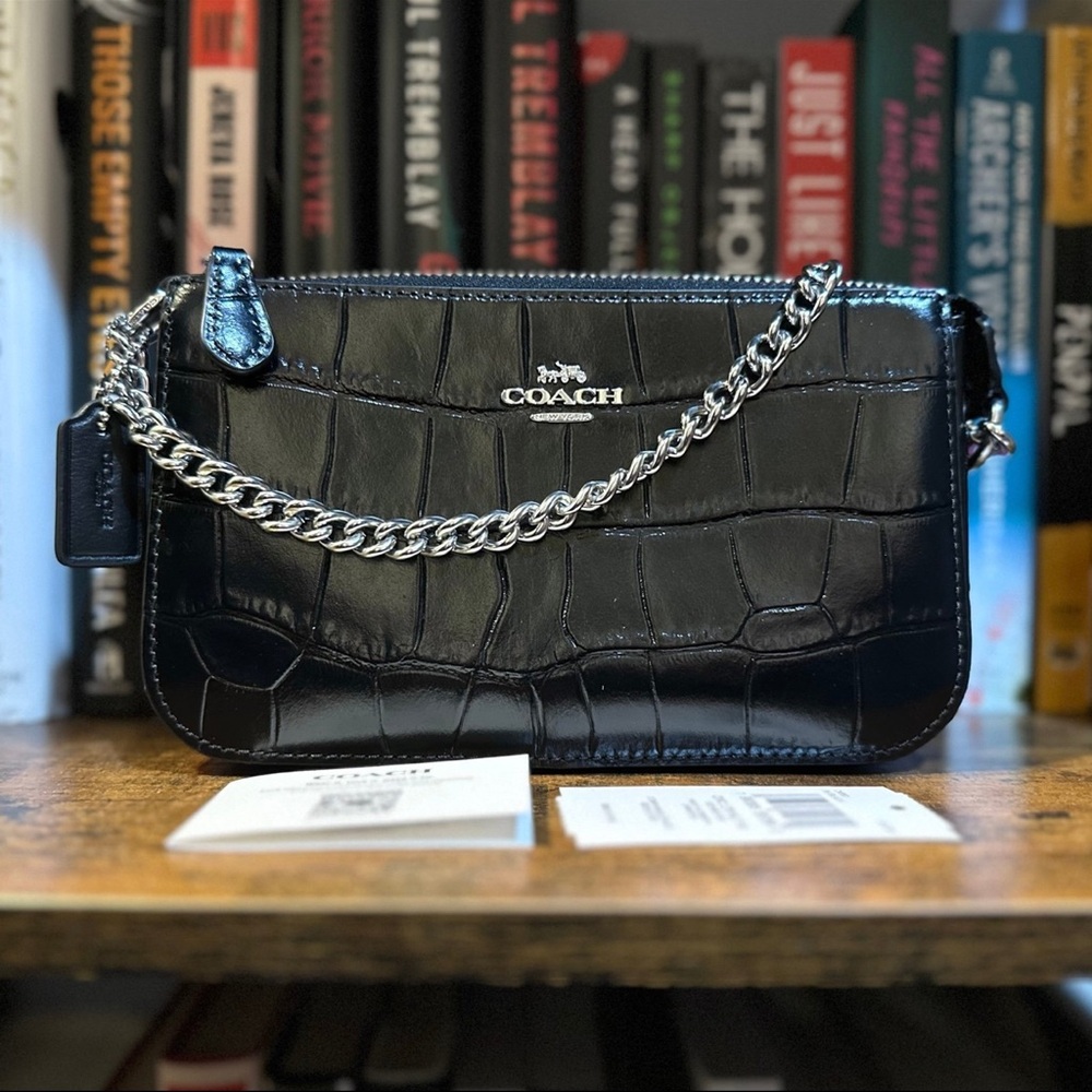 Coach croc nolita 19 - black/silver